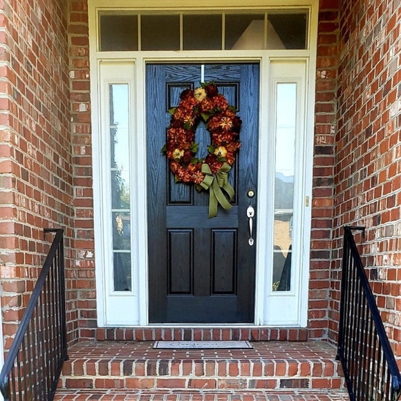 Fall Pumpkin Wreath XL Fall Wreaths Fall Wreaths